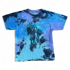 Shania Twain Queen of Me Blue Tie-Dye Graphic Tee Size XL